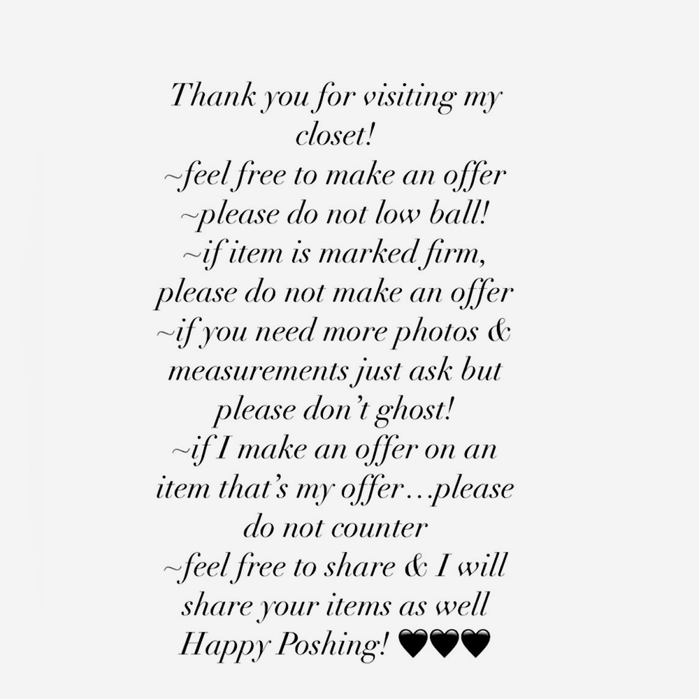 🖤 Thank you for shopping my closet! 🤍